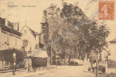 Carte postale ancienne Les Carmes — Figeac (Lot)