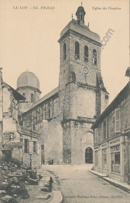 Carte postale ancienne Eglise du Chapitre — Figeac (Lot)