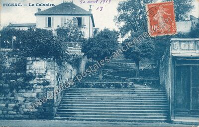 Carte postale ancienne Le Calvaire — Figeac (Lot)