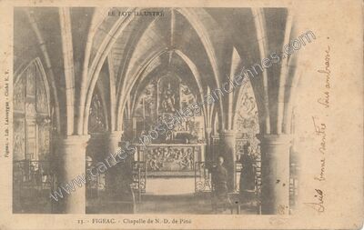 Carte postale ancienne Chapelle de N.-D. de Pitié — Figeac (Lot)
