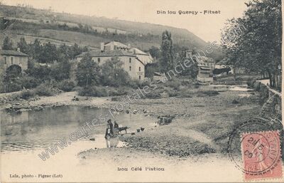 Carte postale ancienne Din lou Querçy - Fitsat — Figeac (Lot)