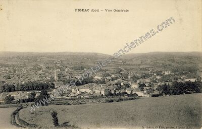 Carte postale ancienne Vue Générale — Figeac (Lot)