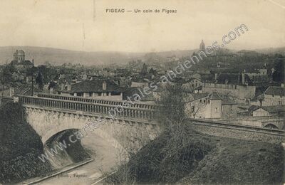 Carte postale ancienne Un coin de Figeac — Figeac (Lot)