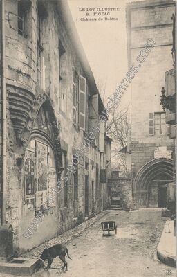 Carte postale ancienne Château de Baléne — Figeac (Lot)