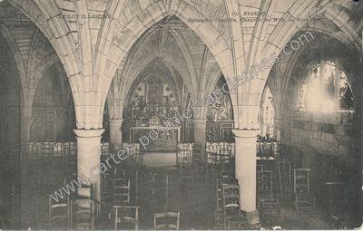 Carte postale ancienne Eglise du Chapitre, Chapelle de N D. de Pitié — Figeac (Lot)