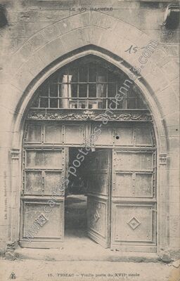 Carte postale ancienne Vieille porte du XVII° siècle — Figeac (Lot)