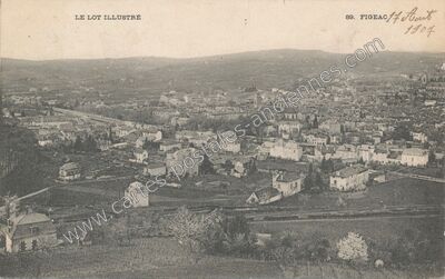 Carte postale ancienne Le Lot illustré — Figeac (Lot)