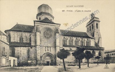Carte postale ancienne L'Église du Chapitre — Figeac (Lot)