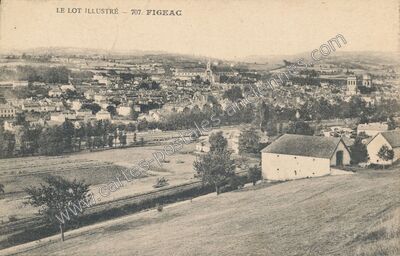 Carte postale ancienne Le Lot illustré — Figeac (Lot)