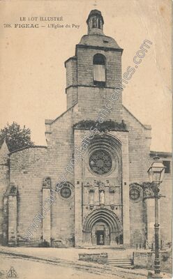 Carte postale ancienne L'Eglise du Puy — Figeac (Lot)