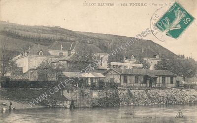 Carte postale ancienne Vue sur le C — Figeac (Lot)