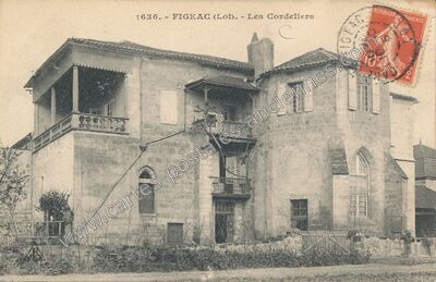 Carte postale ancienne Les Cordeliers — Figeac (Lot)
