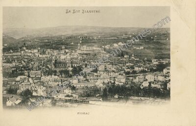 Carte postale ancienne Le Lot illustré — Figeac (Lot)