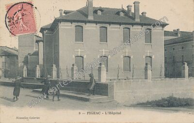 Carte postale ancienne L'Hôpital — Figeac (Lot)
