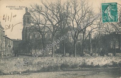 Carte postale ancienne Eglise du Chapitre — Figeac (Lot)