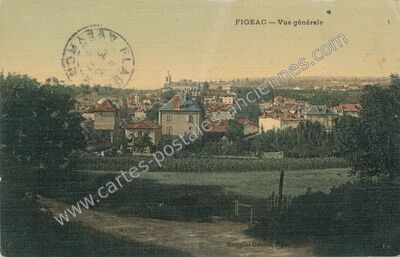 Carte postale ancienne Vue générale — Figeac (Lot)