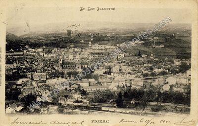 Carte postale ancienne Le Lot Illustré — Figeac (Lot)