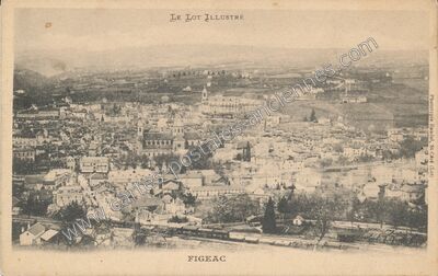Carte postale ancienne Le Lot illustré — Figeac (Lot)