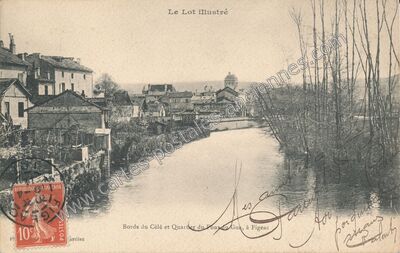 Carte postale ancienne Le Lot illustré — Figeac (Lot)