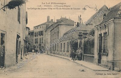 Carte postale ancienne Le Lot Pittoresque - L'Hospice-Hôpital — Figeac (Lot)