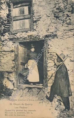 Carte postale ancienne Chants du Quercy — Figeac (Lot)