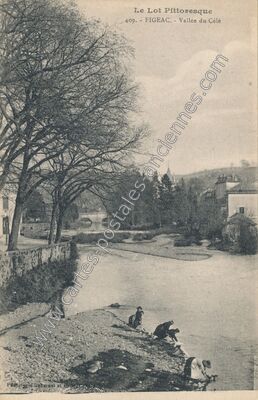 Carte postale ancienne Le Lot Pittoresque - Vallée du Célé — Figeac (Lot)
