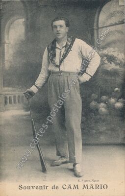 Carte postale ancienne Souvenir de CAM MARIO — Figeac (Lot)