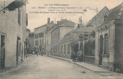 Carte postale ancienne L'Hospice-Hôpital Benevole n° 71 bis — Figeac (Lot)