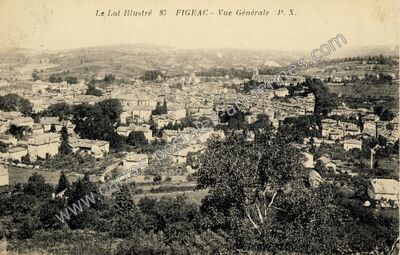 Carte postale ancienne Vue Générale — Figeac (Lot)
