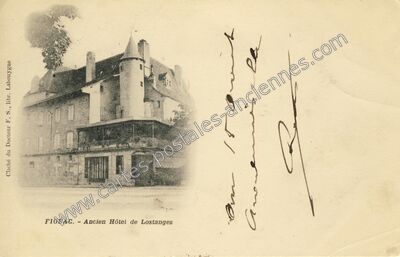 Carte postale ancienne Ancien Hôtel de Lostanges — Figeac (Lot)