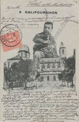 Carte postale ancienne A CALIFOURCHON — Figeac (Lot)