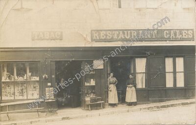 Carte postale ancienne Restaurant Gales — Figeac (Lot)