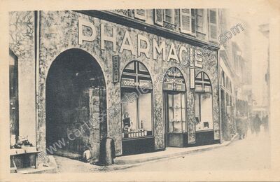 Carte postale ancienne Pharmacie — Figeac (Lot)