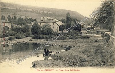 Carte postale ancienne Fitsat. Lou Célé l'istiou — Figeac (Lot)