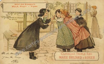 Carte postale ancienne Hôtel des Voyageurs — Figeac (Lot)