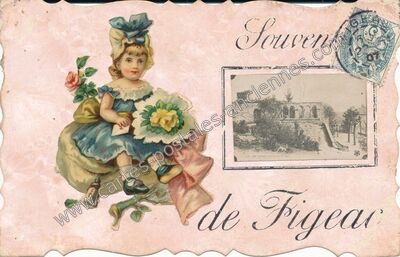 Carte postale ancienne Souvenir — Figeac (Lot)
