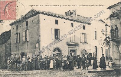 Carte postale ancienne Un Coin de Frayssinet-le-Gélat — Frayssinet-le-Gélat (Lot)