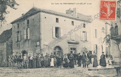 Carte postale ancienne Un Coin — Frayssinet-le-Gélat (Lot)