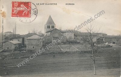 Carte postale ancienne Le Lot illustré — Gorses (Lot)