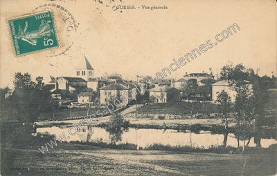 Carte postale ancienne Vue générale — Gorses (Lot)