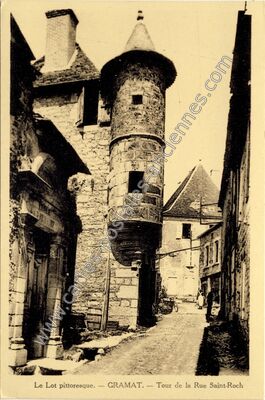 Carte postale ancienne Le Lot pittoresque. — Tour de la Rue Saint-Roch — Gramat (Lot)