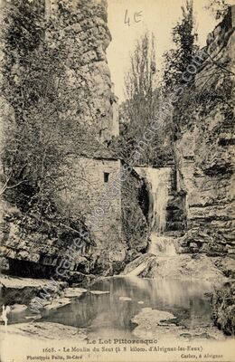Carte postale ancienne Moulin du Sault — Gramat (Lot)