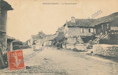 Carte postale ancienne Rouqueyroux — Labathude (Lot)