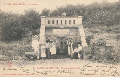 Carte postale ancienne Source du Bois Bordet — Lacapelle-Marival (Lot)