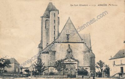 Carte postale ancienne L'Eglise — Assier (Lot)