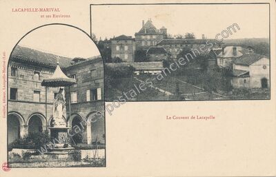 Carte postale ancienne Le Couvent — Lacapelle-Marival (Lot)