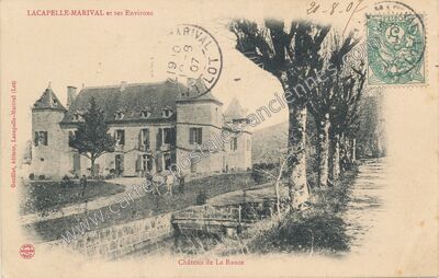 Carte postale ancienne Château de La Rauze — Lacapelle-Marival (Lot)