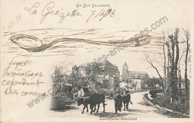 Carte postale ancienne Lacapelle Marival — Lacapelle-Marival (Lot)