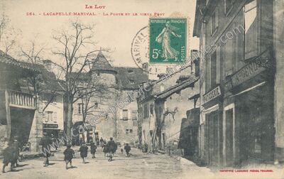 Carte postale ancienne La Porte et le Vieux Fort — Lacapelle-Marival (Lot)