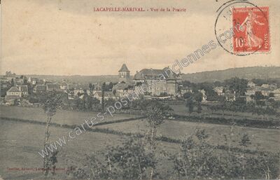 Carte postale ancienne Vue de la Prairie — Lacapelle-Marival (Lot)
